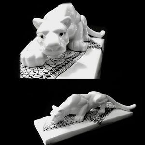 LEOPARD CERAMIC DECORATIVE PIECE